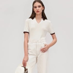 LilySilk Timeless Mei Silk Knit Polo